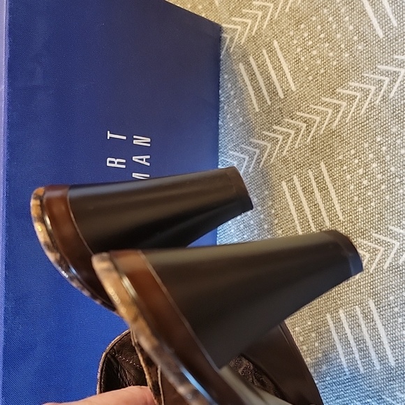 EUC Stuart Weitzman Leopard Studded Heels - Picture 8 of 12